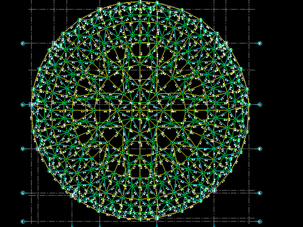 北宁明光正元广场圆形网架
