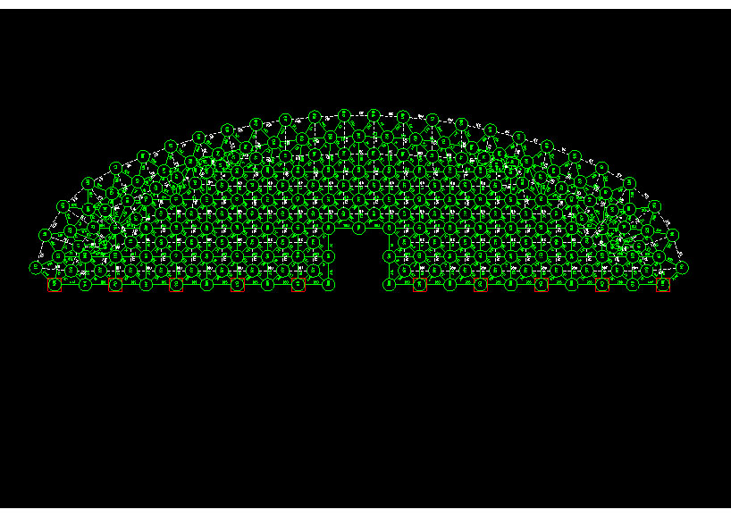 北宁锡林浩特91跨，1000米长干煤棚网架设计